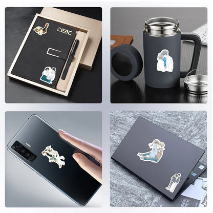 50pcs Little Couple Decoration Small Stickers Graffiti Stickers DIY Laptop Car Motorcycle Guitar Waterproof