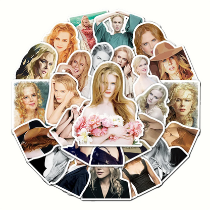 50PCS Nicole Kidman Sexy Decoration Graffiti Waterproof Sticker Suitcase Notebook Refrigerator Helmet Skateboard