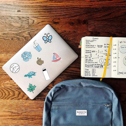 50PCS Cute Cartoon Yellow Fresh-Style Doodle Stickers Perfect for Suitcases, Laptops, Skateboards, Water Bottles, Stationery Boxes Exquisite DIY Desktop Decorations & Journal Stickers