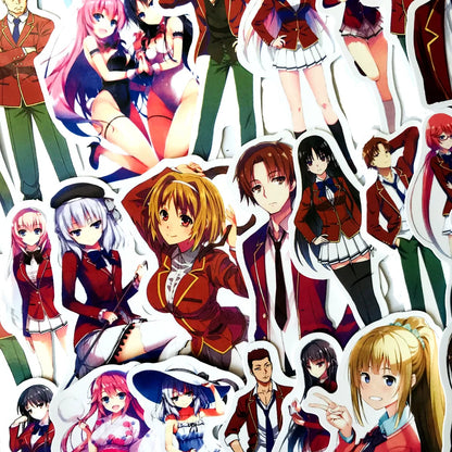 50PCS Classroom of the Elite Anime Sticker Skateboard Helmet Luggage Guitar Gift Toy Waterproof Sticker