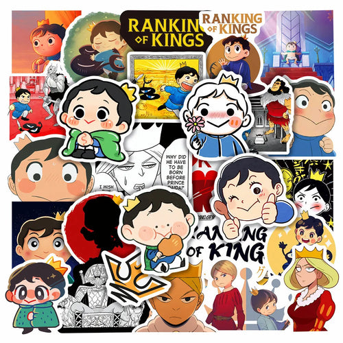 50PCS Japanese Anime King Graffiti Waterproof Helmet Laptop Luggage Bike Skateboard Cartoon Cute PVC Sticker