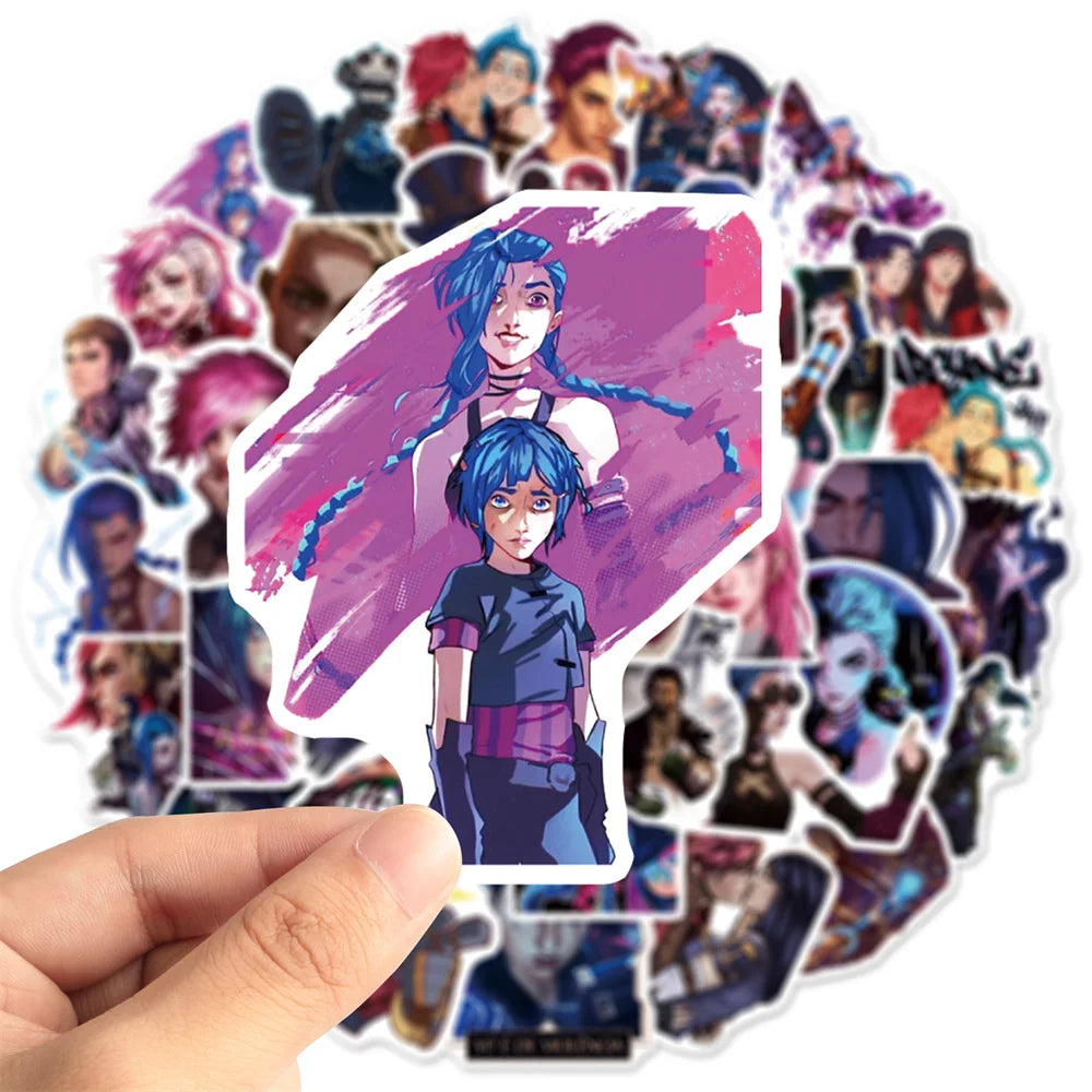 50PCS Movie Two Cities Graffiti Sticker Luggage Mobile Phone Case Laptop Waterproof Powder Arcane Sticker
