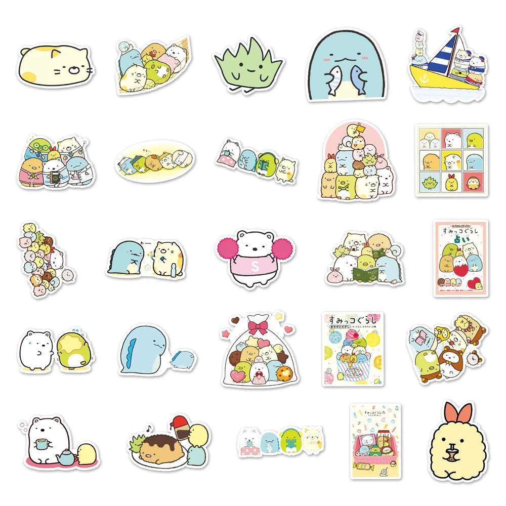 50PCS Corner Creature Cartoon Sticker Children's Toy Scrapbook Laptop Suitcase Mobile Phone Waterproof Sticker