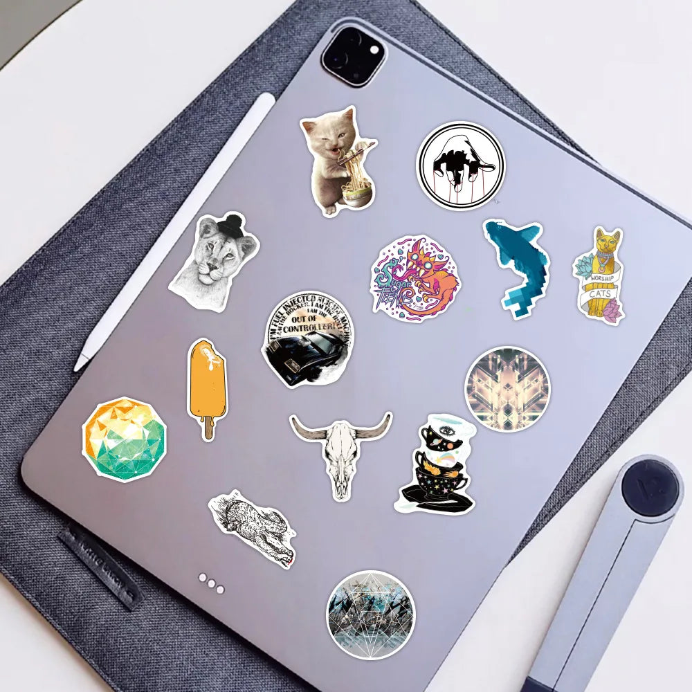 50PCS Cartoon Fresh Sticker Water Cup Luggage Notebook Fridge Guitar Skateboard Waterproof Sticker