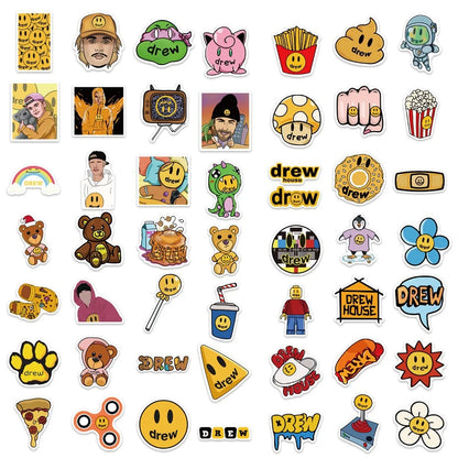 50PCS Stickers Tide Brand Collection Stickers DIY Luggage Laptop Mobile Phone Water Cup Decoration Stickers