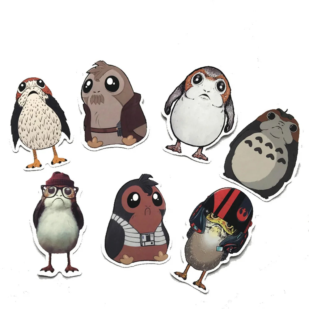 50PCS Polger Bird Graffiti Bird Sticker Luggage Laptop Guitar Bike Skateboard Gift Toy PVC Waterproof Sticker