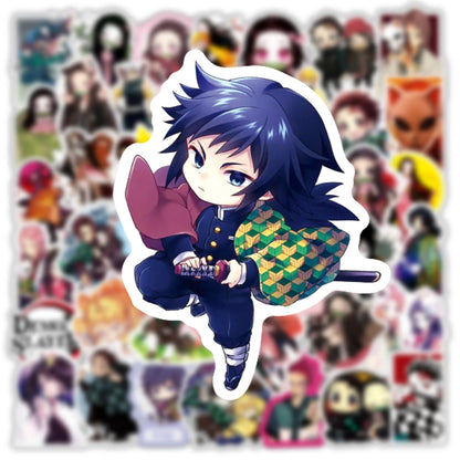 50PCS Animation Ghost Killing Blade Graffiti Waterproof Sticker Suitcase Notebook Refrigerator SkateboardWaterCup