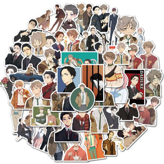 50PCS New Anime Rich Criminal Police Graffiti Stickers Luggage Laptop Refrigerator Mobile Phone Waterproof Stickers