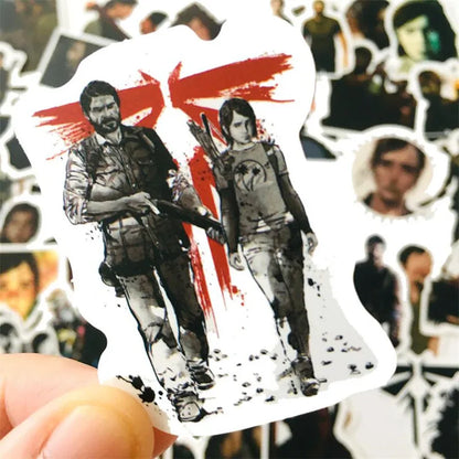 50PCS Popular Horror Game Last Survivor Doodle Luggage Laptop Waterproof Sticker Decorative Toy