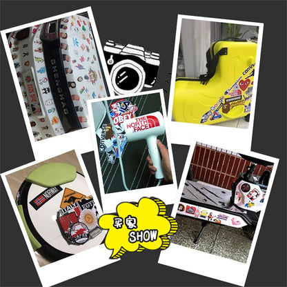 100PCS Cool Skateboard Trend DIY Sticker Trolley Case Notebook Bike Scooter Waterproof PVC Graffiti Sticker