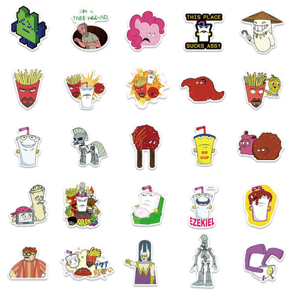 50PCS cartoon drink cups, adventure decorative style graffiti stickers, personalized, fashionable and creative trend DIY exquisite decorative decal cups, helmets, skateboard popular sticker toys