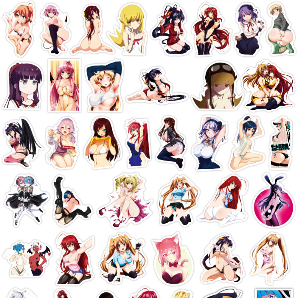 100PCS Anime Kawaii Sticker Pack, Cute Cartoon Doodles with a Stylish Edge for Otaku Culture and Collections