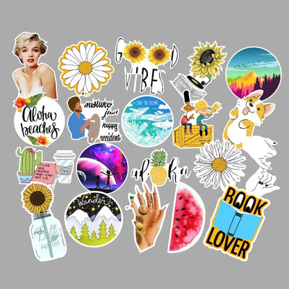50PCS New Fresh Summer Graffiti Stickers Trolley Case Car Computer Refrigerator Waterproof Stickers