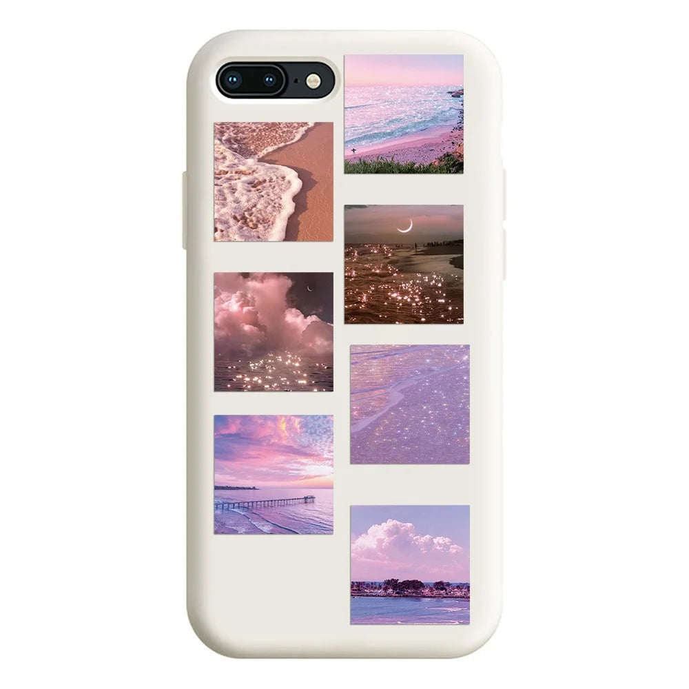 50PCS New California Sunshine Pink Series Healing Landscape Graffiti Decoration Luggage Guitar Waterproof Sticker