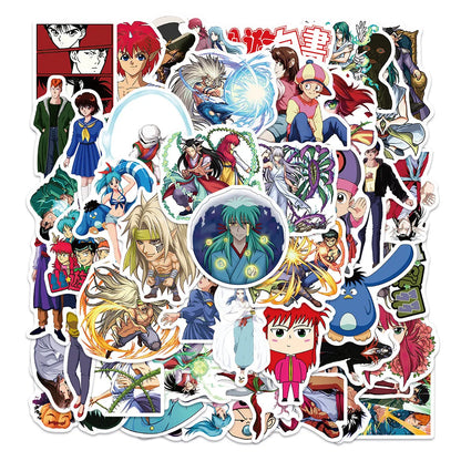 50PCS Japanese Animation Youyou White Book Graffiti Waterproof Sticker Suitcase Notebook Refrigerator Skateboard