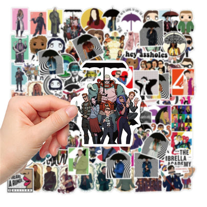 50PCS American Drama Umbrella College Graffiti Waterproof Sticker Suitcase Notebook StationeryBoxSkateboardHelmet