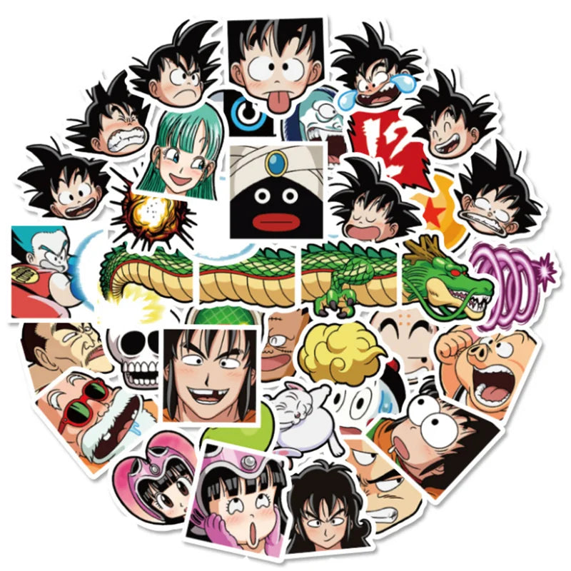 50PCS cartoon Japanese anime Goku graffiti stickers, personalized DIY planner, laptop, phone case, refrigerator, scooter decoration graffiti stickers