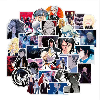 50PCS cartoon Japanese anime grand noble decorative style graffiti stickers, artistic illustrations popular creative personalized fashion creative DIY exquisite decorative decal cups, helmets, skateboard popular stickers
