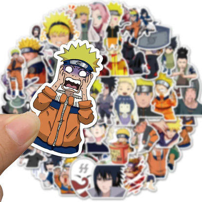 50PCS Japanese anime Naruto cartoon graffiti luggage laptop mobile phone personalized decoration stickers