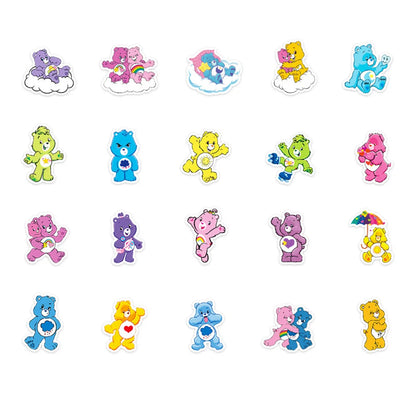 50PCS Love Bear Graffiti Sticker Personality Cartoon Animation Removable Skateboard Water Cup Luggage Sticker