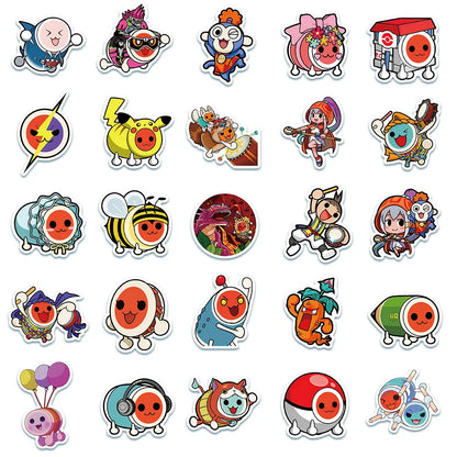 50PCS Art Illustration Popular Creative Cartoon Cute Swire Talent Game Series Decorative Style Graffiti Stickers Personalised Fashion Creative DIY Exquisite Decorative Decals Suitable For Cups, Helmets, Skateboards Popular Stickers Toys