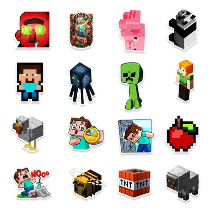 50PCS New My World Graffiti Waterproof Sticker Suitcase Notebook Refrigerator Skateboard Stationery Box Water Cup