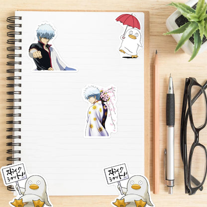 50 pieces of cartoon and anime silver jade graffiti stickers, personalized DIY small car box, scooter, refrigerator, water cup, waterproof sticker toys