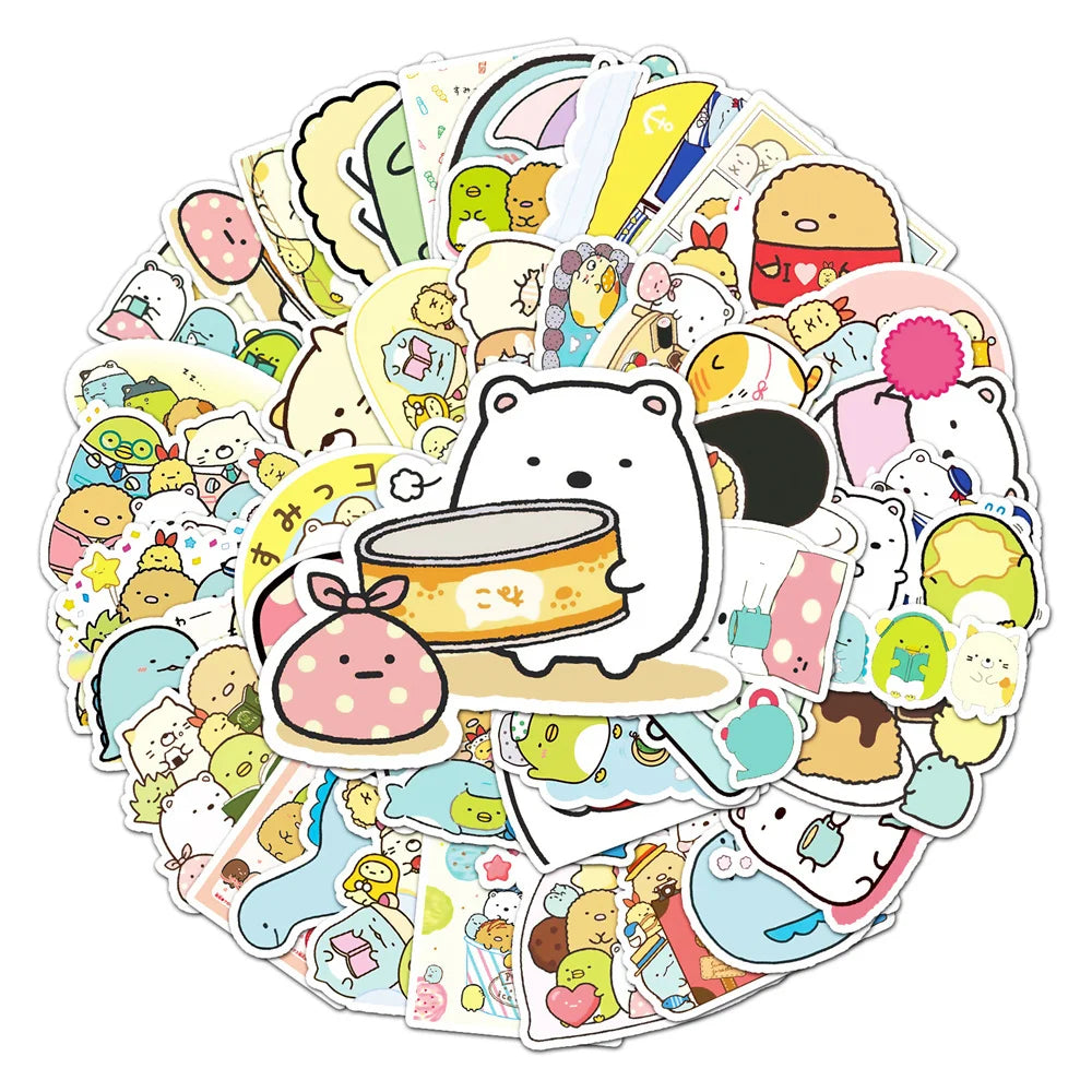50PCS Corner Creature Cartoon Sticker Children's Toy Scrapbook Laptop Suitcase Mobile Phone Waterproof Sticker