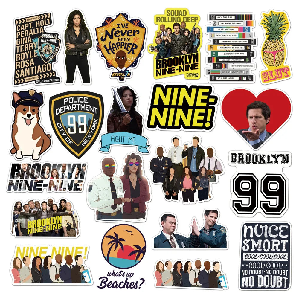50PCS New American Drama Shenfan Detective Graffiti Waterproof Sticker Suitcase Car Water Cup Guitar Refrigerator