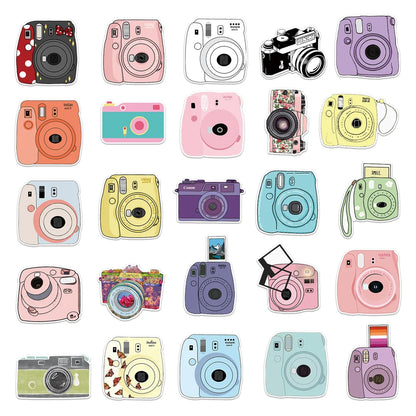 50PCS Camera Trend Creative Graffiti Sticker Luggage Scooter Tablet Computer Car Cartoon Decoration Sticker