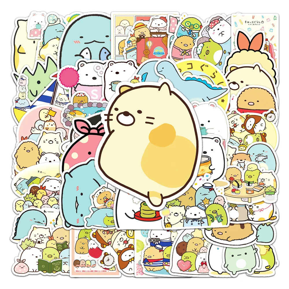 50PCS Corner Creature Cartoon Sticker Children's Toy Scrapbook Laptop Suitcase Mobile Phone Waterproof Sticker