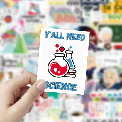 50PCS New Scientific Chemistry Laboratory Graffiti Sticker Waterproof  Suitcase Notebook Skateboard Refrigerator