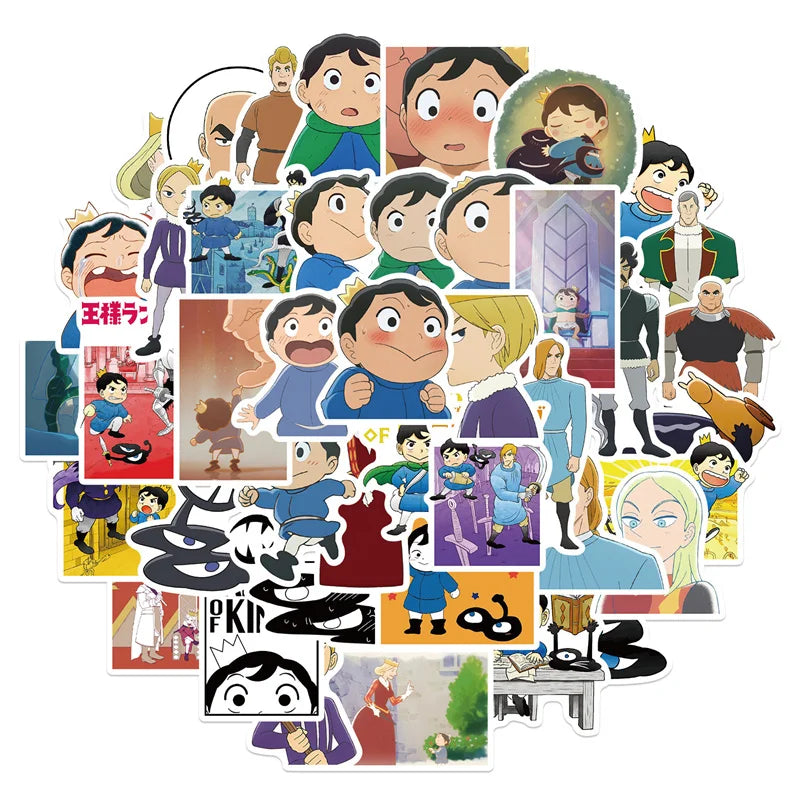 50PCS Anime King Ranking Cartoon Sticker Laptop Luggage Hand Account Water Cup Waterproof Graffiti DIY Sticker