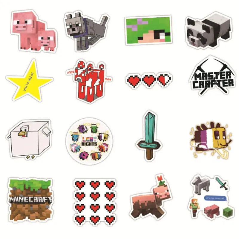 50PCS   GameCartoon Graffiti Laptop Luggage Skateboard Guitar Waterproof Sticker Toy