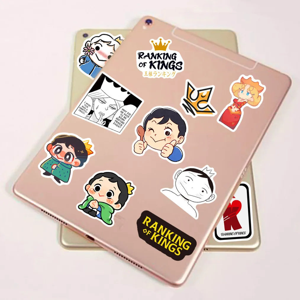 50PCS Japanese Anime King Graffiti Waterproof Helmet Laptop Luggage Bike Skateboard Cartoon Cute PVC Sticker