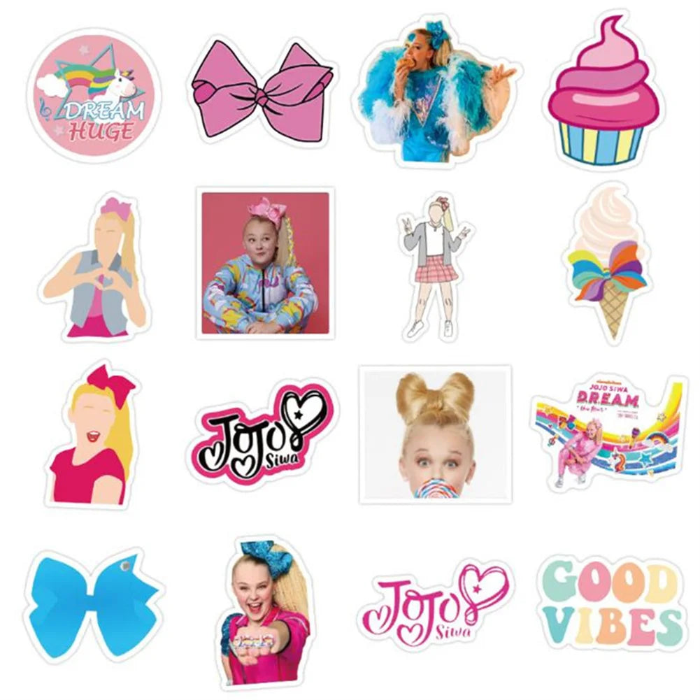 50PCS   CuteGirl Notebook Hand Account Graffiti Skateboard Suitcase Decoration Waterproof Sticker Toy