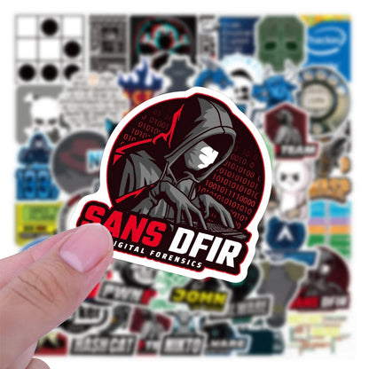50PCS Hacker Graffiti Sticker Thermos Cup Luggage Car Battery Car Phone Sticker
