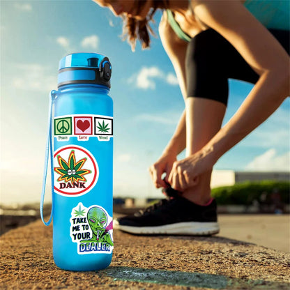 50PCS Personalized Alien Graffiti Trolley Case Scooter Refrigerator Water Cup Waterproof Child Sticker