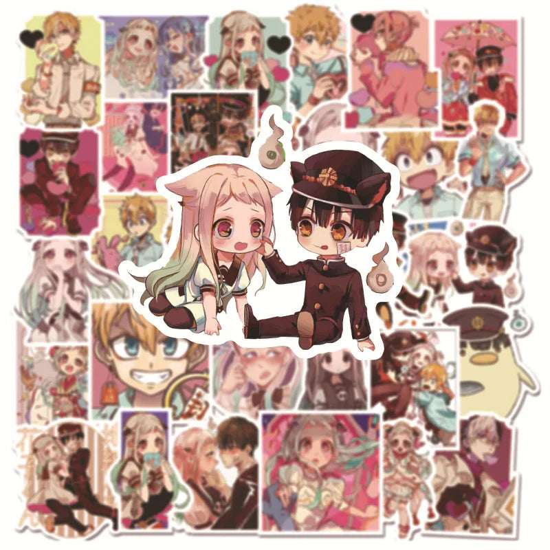 50PCS Earth-bound Teenager Hanako-Jun Anime Sticker Graffiti Luggage Trolley Case Notebook Cup Waterproof Car Sticker