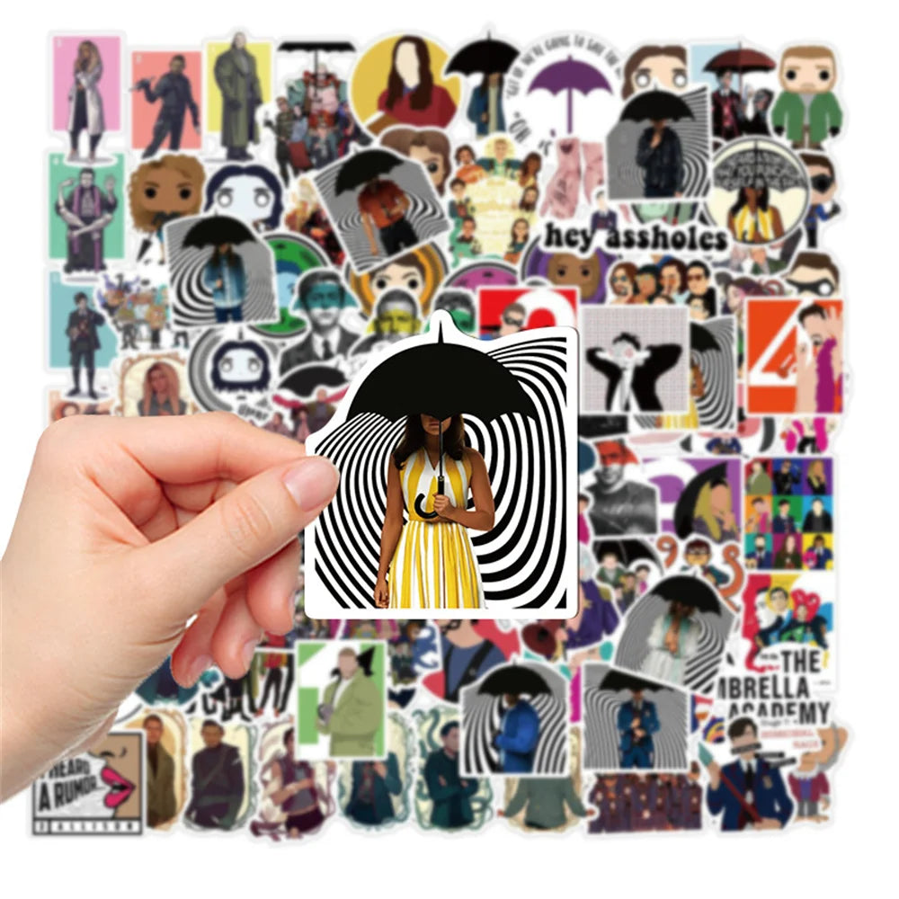 50PCS American Drama Umbrella College Graffiti Waterproof Sticker Suitcase Notebook StationeryBoxSkateboardHelmet