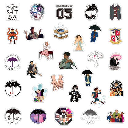 50PCS American Drama Umbrella College Graffiti Sticker Waterproof Suitcase Notebook Refrigerator Water Cup Sticker