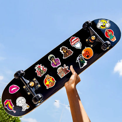 100PCS Cool Helmet Fashion Logo Graffiti Sticker Laptop Skateboard Mobile Phone PVC Gift Toy Waterproof Sticker