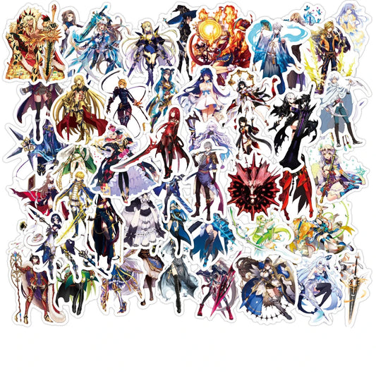 50PCS Anime Dating Battle Sticker Graffiti Laptop Guitar Motorcycle Luggage Skateboard Bike Waterproof Sticker