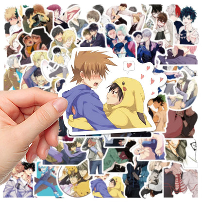 50PCS Game BL; Yaoi Animation Personalized Graffiti Waterproof Sticker Notebook Refrigerator Skateboard Water Cup