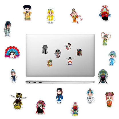 50PCS Cartoon Theatre Opera face painting character decorative style graffiti stickers, personalized, fashionable and creative DIY exquisite decorative decal cups, helmets, skateboard popular sticker toys