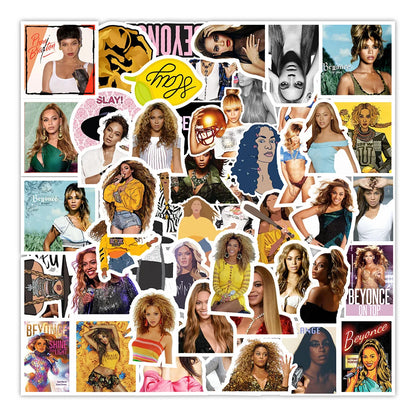 50PCS New American Drama Character Beyoncé Graffiti Decoration Car Computer Water Cup  Luggage Trunk Waterproof Sticker