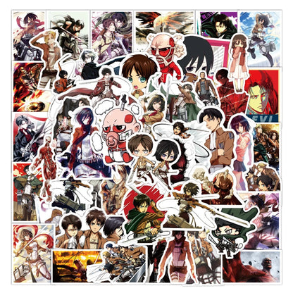 50PCS Japanese Anime Cartoon Graffiti Sticker Car Fridge Motorcycle Mobile Phone Trunk Guitar Sticker