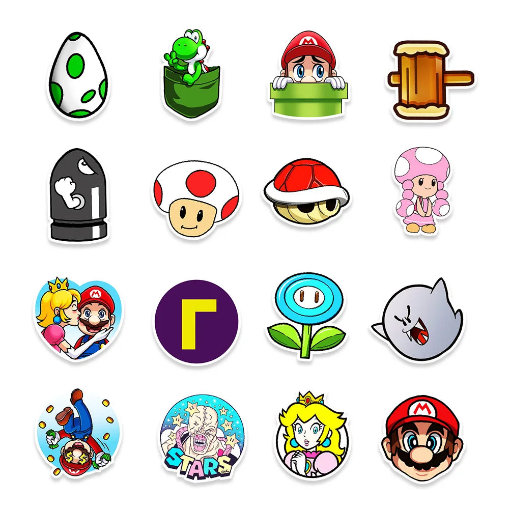 50PCS     Cartoon Graffiti Waterproof Sticker Suitcase Notebook Refrigerator Skateboard Stationery Box WaterCupHelmet