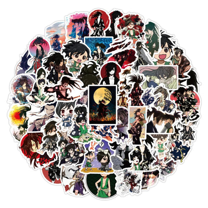 50PCS Cartoon Japanese Anime Dororo Graffiti Sticker Guitar Car Trunk Notebook Water Cup Sticker