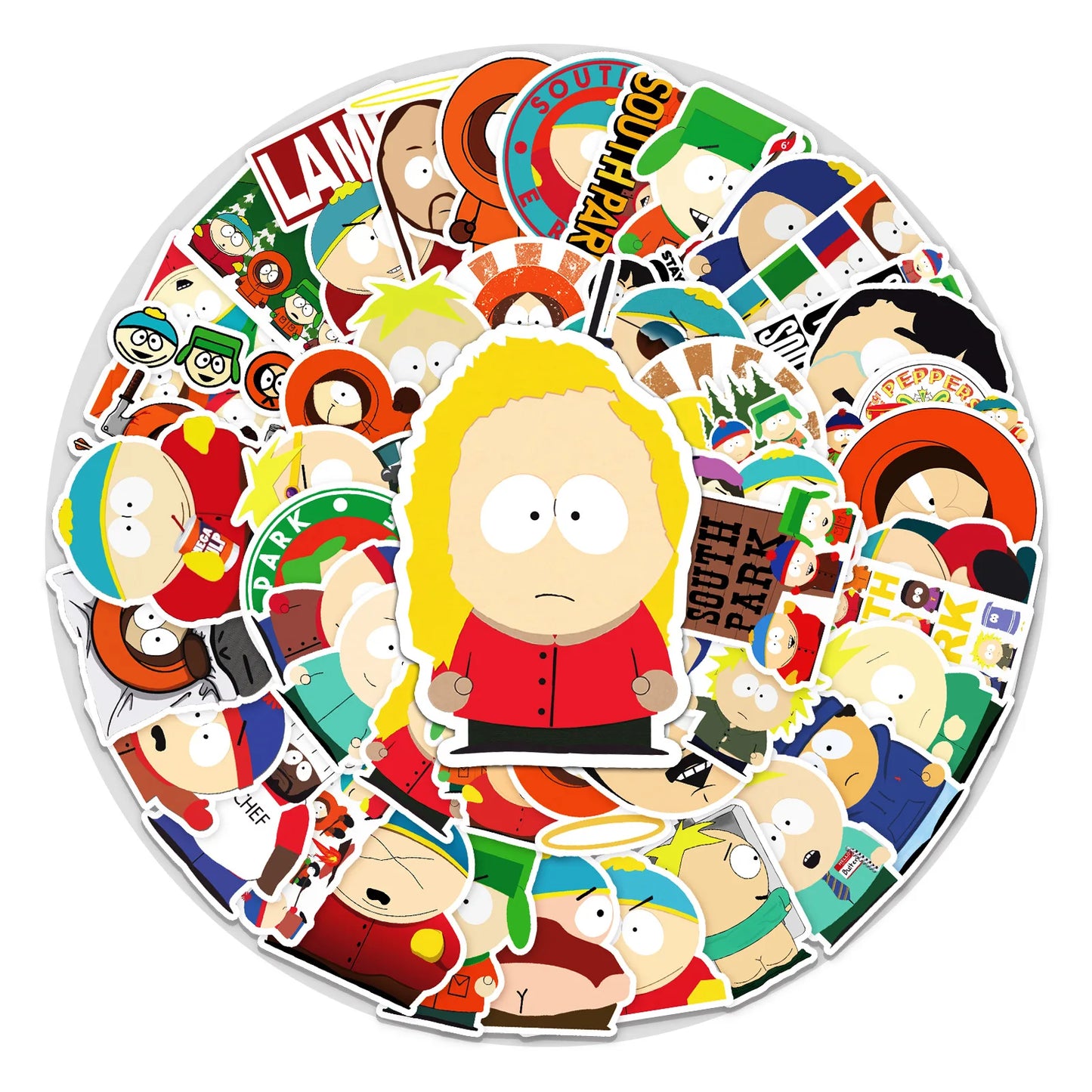 50PCS South Park Personalized Cartoon Graffiti Waterproof Sticker Suitcase Notebook Refrigerator SkateboardHelmet
